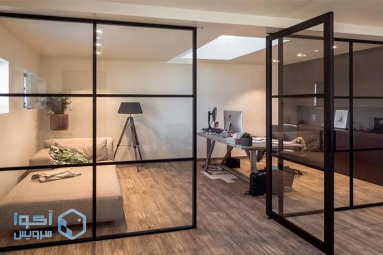 دیوار شیشه ای در دکوراسیون داخلی